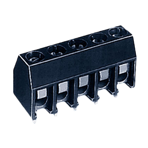 Terminal Block PC Mounting 5-pole PA6 with wire protection