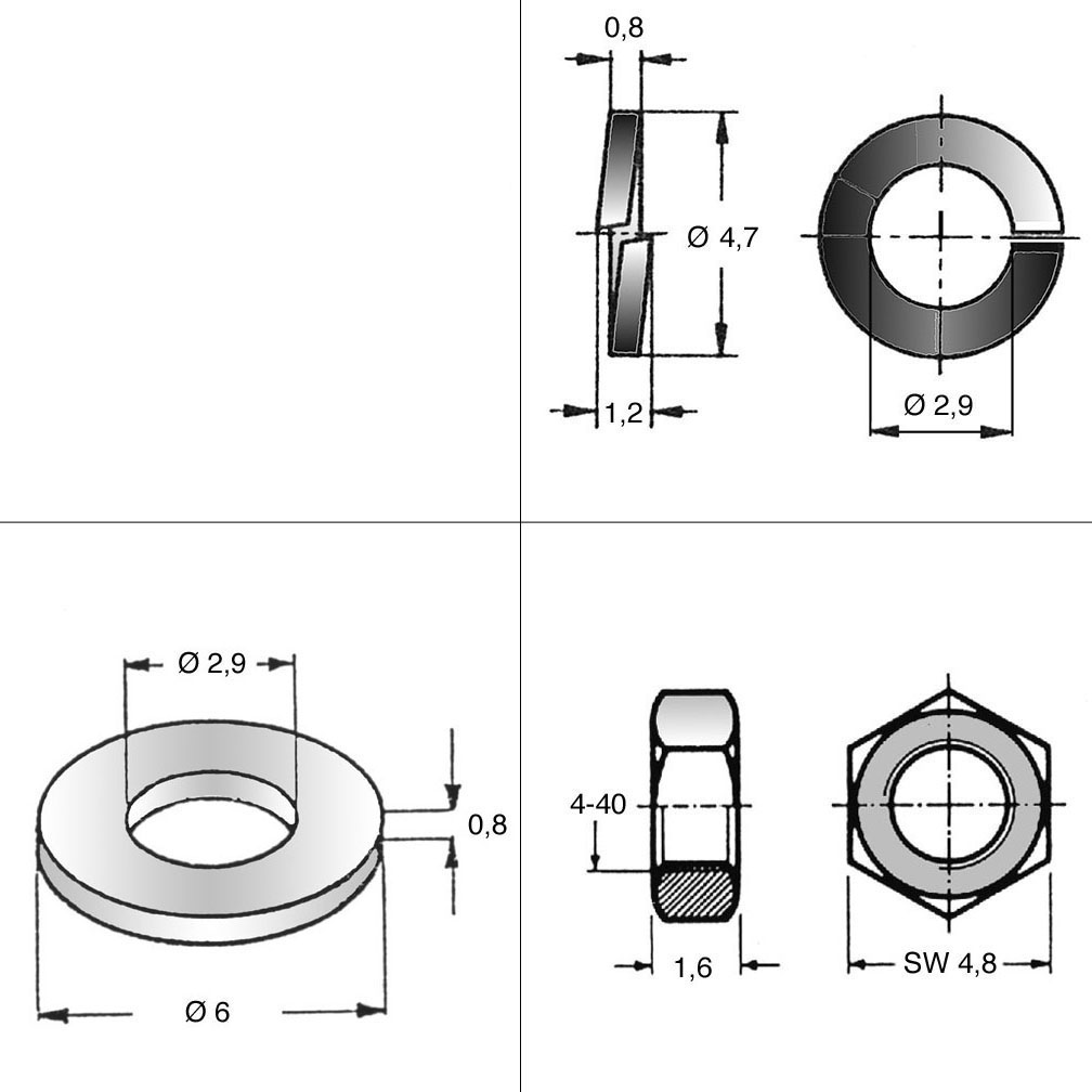 Montage-Set - for D-Sub-Plug for 100 Plugs