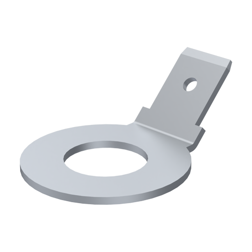 Blade Terminal 6.3x0.8 | 30° | ø8.3 Tin-Plated Brass