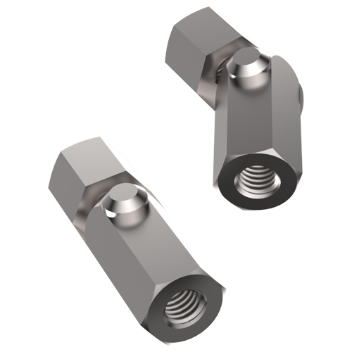Hinged-Standoffs M3/SW5,5x30-10/20 Brass nickel-pl.