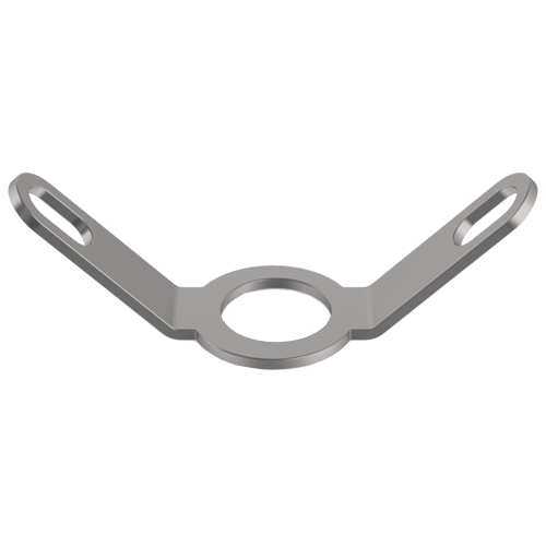 Soldering Tag DIN 41496 3B2-2xF Brass silver-plated 45°angled