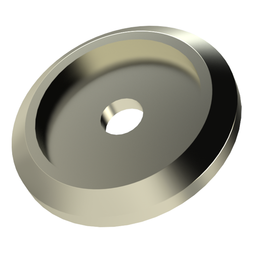 Cover washer for handles series ST Brass,nickel-plated ø3.2/5.4/8.0mm