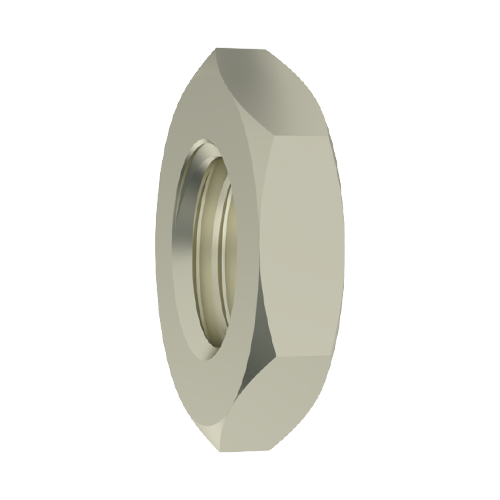 Hexagon Nut M10x0.75 Nickel-Plated Brass