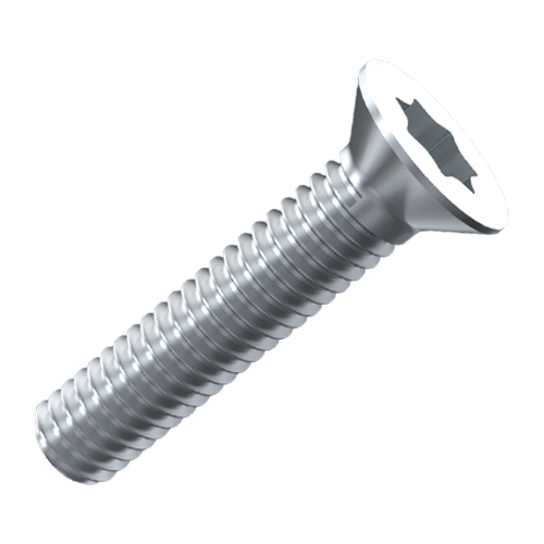 Countersunk Screw ISO14581 M6x8 Galvanized Steel 8.8 Torx