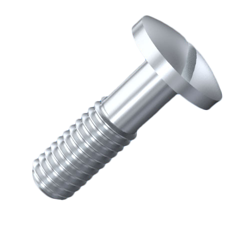 Captive Screw M2.5x6 Flat Head Nickel-Plated Steel 4.8 Slotted