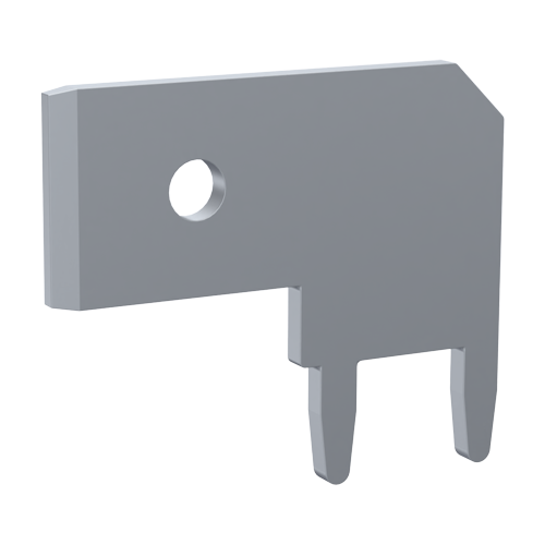 Blade Terminal 6.3x0.8 | 90° Tin-Plated Brass