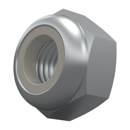 Lock Nut DIN985/ISO10511 M3 Galvanized Steel