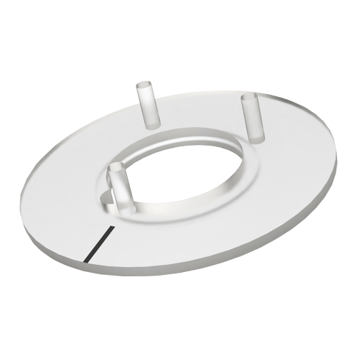 Dial ø31mm for knob ø16mm transparent / line black