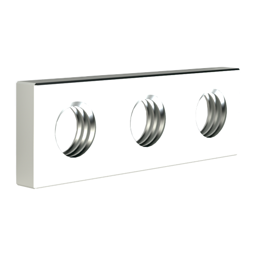 Thread Rail Metric 3TE-M3 5x2x15,24 Steel zinc plated