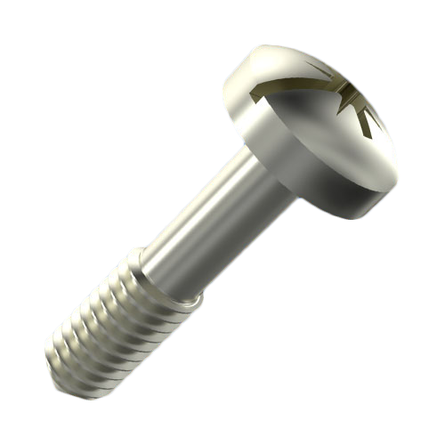 Captive Screw M2.5x10.8 Pan Head Nickel-Plated Steel 4.8 Cross Recess