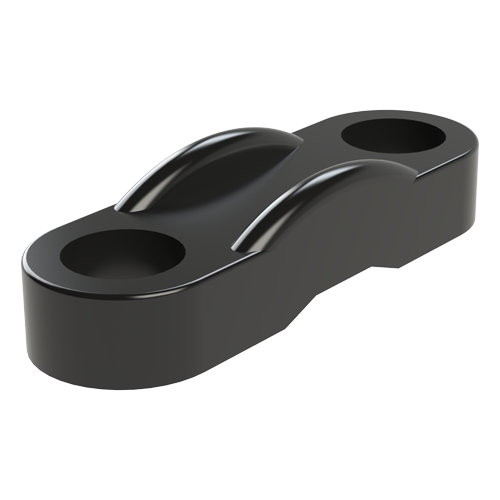 Cable Clamp Two-Sided Fastening Ø 8.0 | Hole Ø 4.4 | PA 6.6 black