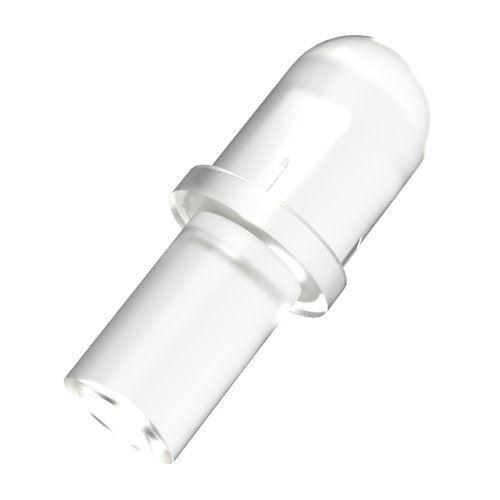 Panel Light Pipe ø5mm 12.7mm Polycarbonat clear - rear mount