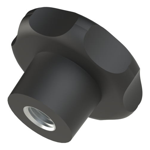 Star Grip Knop Dia.40 MM / similar DIN 6336, with nut