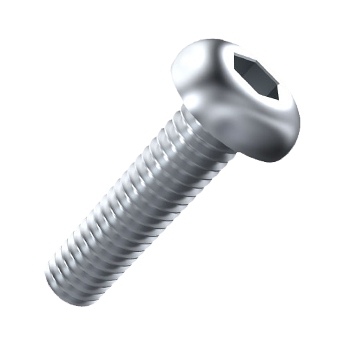 Flat Head Screw ISO7380-1 M4x45 A2 Plain ST STL Hex Socket Button Head