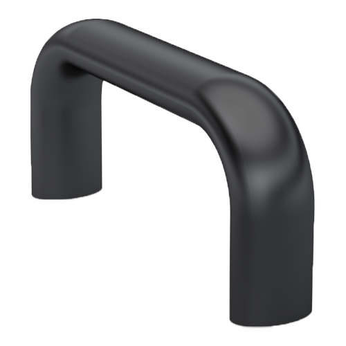 Oval Handle 160/50/20/13 M6 thread Aluminium,black