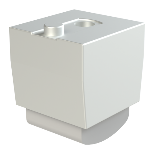 Instrument Foot 19.0x20.0 Zinc Die Cast gray