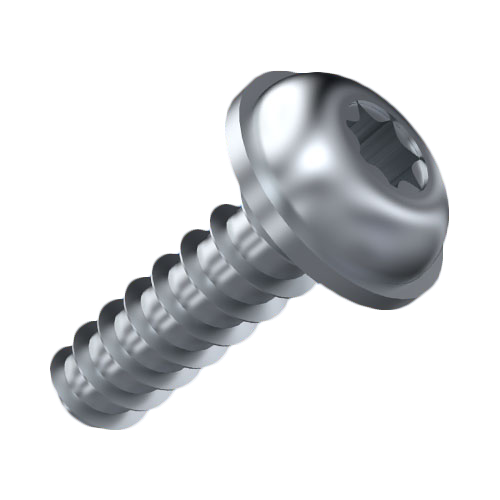 Self-Tapping Screw for Plastic 2.5x10 DP Galv. Q&T Steel Torx Raised CSK Slotted