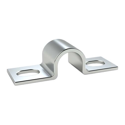 Cable Clamp Two-Sided Fastening Ø 9.5 | Hole Ø 4.2 | Galvanized Steel
