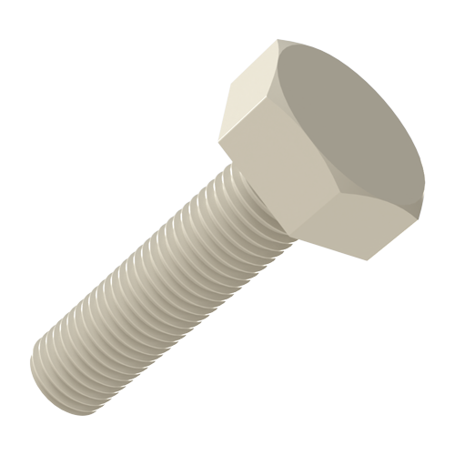 Sechskantschraube ISO4017 M8x40 PP natur Sechskant