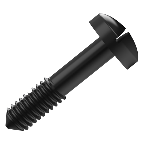 Captive Screw M2.5x11 Pan Head black Brass Slotted