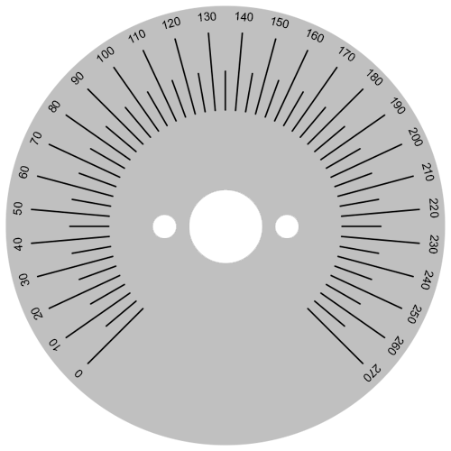 Adhesive Scale 0-270