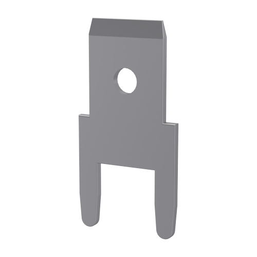 Blade Terminal 4.8x0.8 | 12.5 Silver-Plated Brass