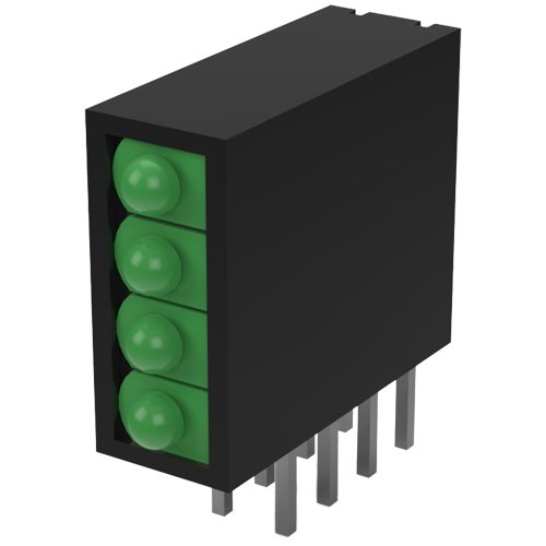 LED Kombination 4-fach grün 90°