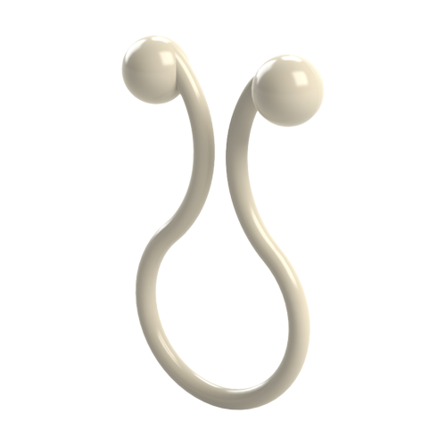 Twist Lock ø10.0-12.5mm rounded profile Polyamid 6.6 natural