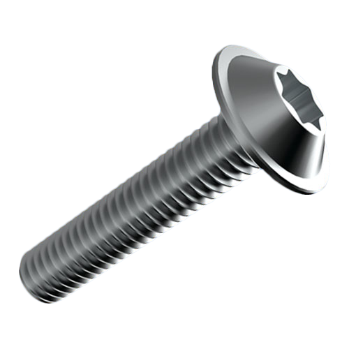 Flachkopfschraube M3x16 Stahl 4.8 verzinkt TX Halbrund mit Bund
