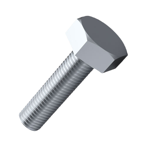 Hexagonal Screw DIN933/ISO4017 M8x14 Galvanized Steel 8.8 Hexagon