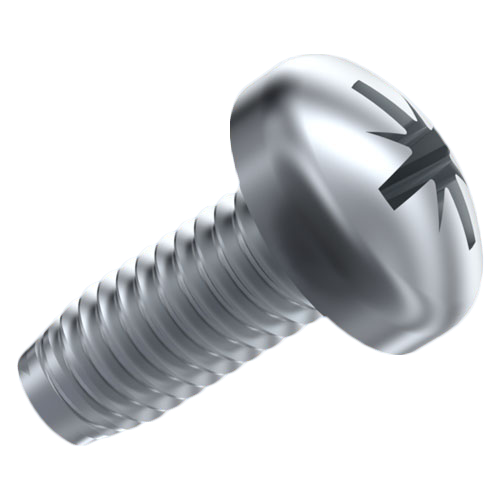 Thread Forming Screw DIN7500C M2.5x10 Galv. Steel Case Hardened Pozi Pan Head
