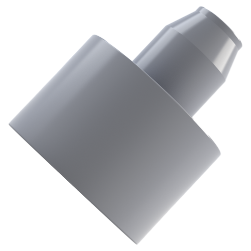 Push-In Foot Ø10.0x7.0 PVC gray