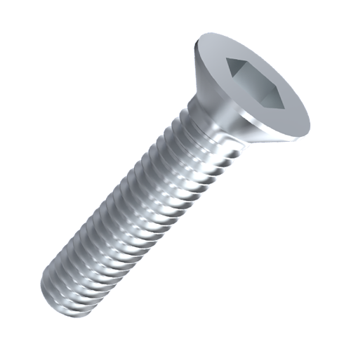 Countersunk Screw ISO10642 M8x20 Galvanized Steel 8.8 Hexagon Socket