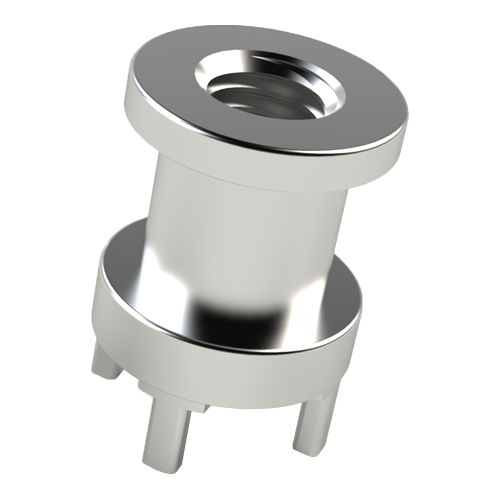 Power-Elements M3 with thread for PCB-4-pin, h=3,0mm
