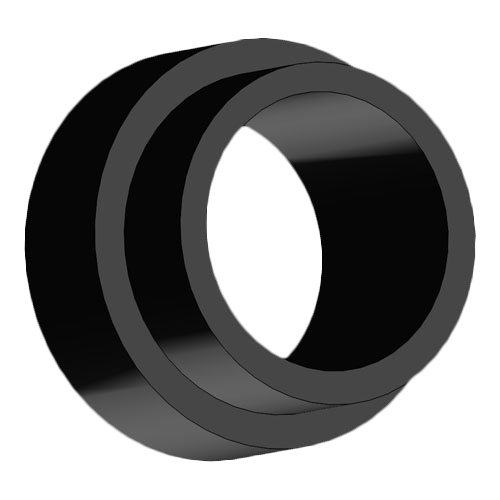 Flanged Bearing ø10,2/12,5/15x9-5mm Polyamid 66 GF30 black
