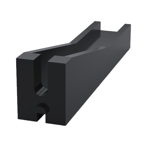 Vertical Card Guide for 1/16" PCB Polyamid 6.6 black