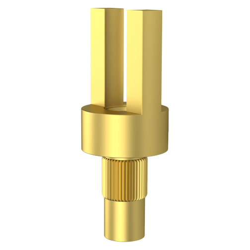 Solder Terminal Pin ø2,5x6.6mm Brass gold-plated