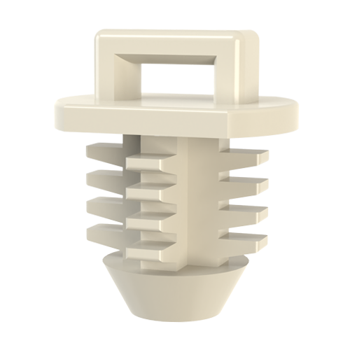 Flat Tie Holder 2.5-3.6mm hole ø7.9mm Polyamide 6.6 natural UL94-V2 E70062