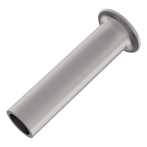 Tubular Rivet DIN7340 A 3.0x0.3x8.0 Silver-Plated Brass