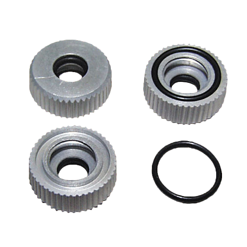 Knurled Nut M10x0.75 Anodized Aluminum
