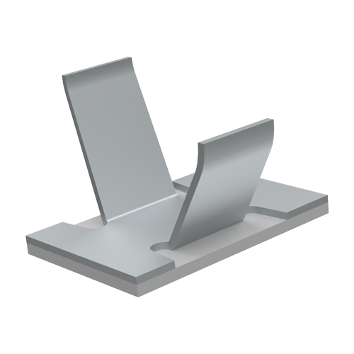 Cable Clamp for ø9.5mm 15.7x18.8mm Aluminium with adhesive tape