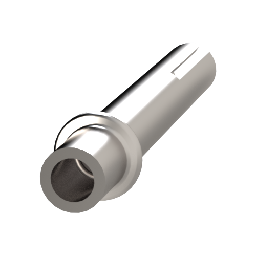 Bundhülse ø3,0x12-4mm Messing versilbert