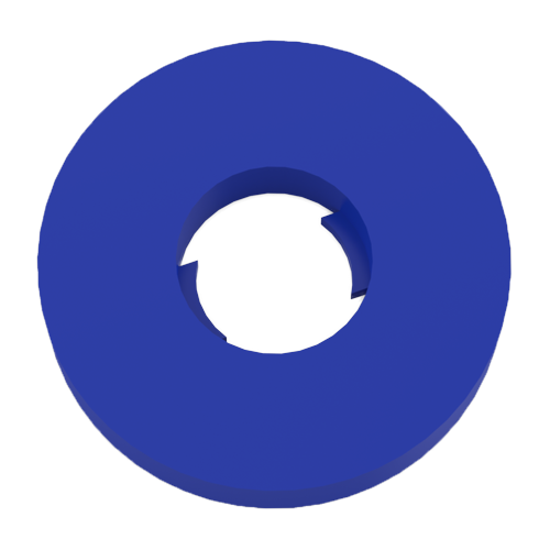 Captive Washer Ø4.3/8.0 x 1.0 Polyethylene blue