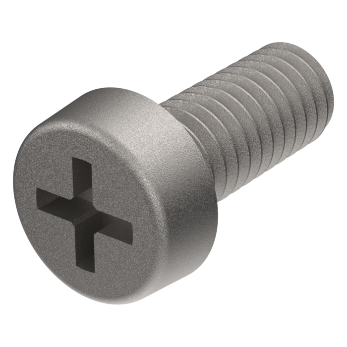 Cheese Head Screw ISO7048 M3x8 Nickel Plated Steel 4.8 C/R