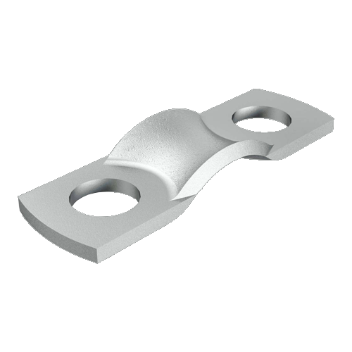 Cable Clamp Two-Sided Fastening Ø 2.5 | Hole Ø 3.4 | Nickel-Plated Steel