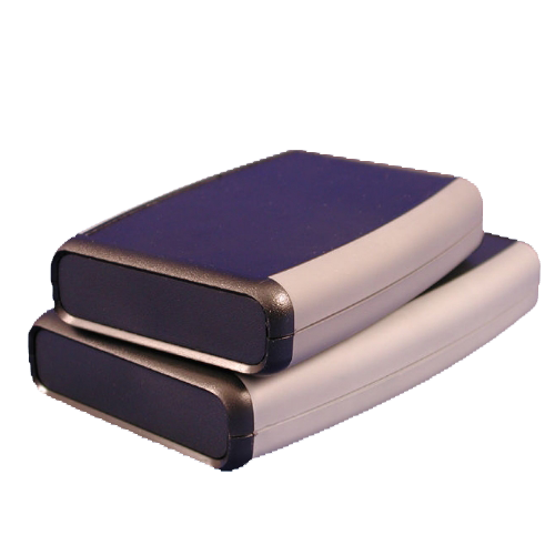 Soft sided hand held enclosure / 1553 Series, soft grip gray