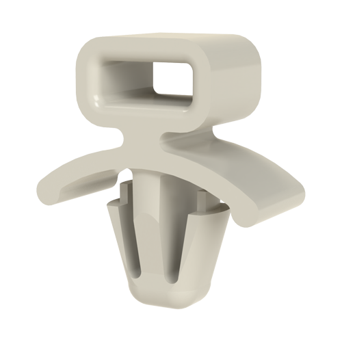 Flat Tie Holder 2.5-4.8mm hole ø6.4mm Polyamid 6.6 natural UL94-V2 E70062