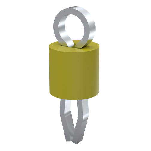 Testpunkt THM Ø1,8 gelb Phosphorbronze versilbert