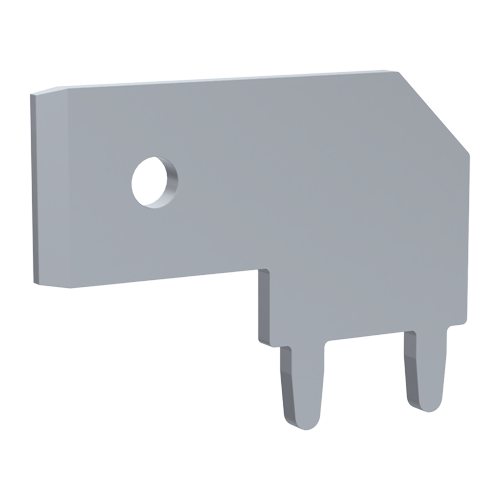 Blade Terminal 6.3x0.8 | 90° Tin-Plated Brass