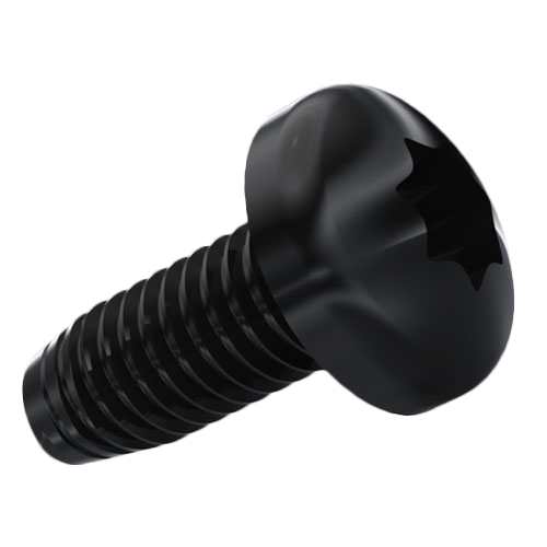 Thread Forming Screw DIN7500C M3x6 Black Galv. STL Case Hard. Torx Pan Head